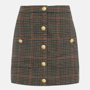 L’AGENCE | Zander Button Miniskirt